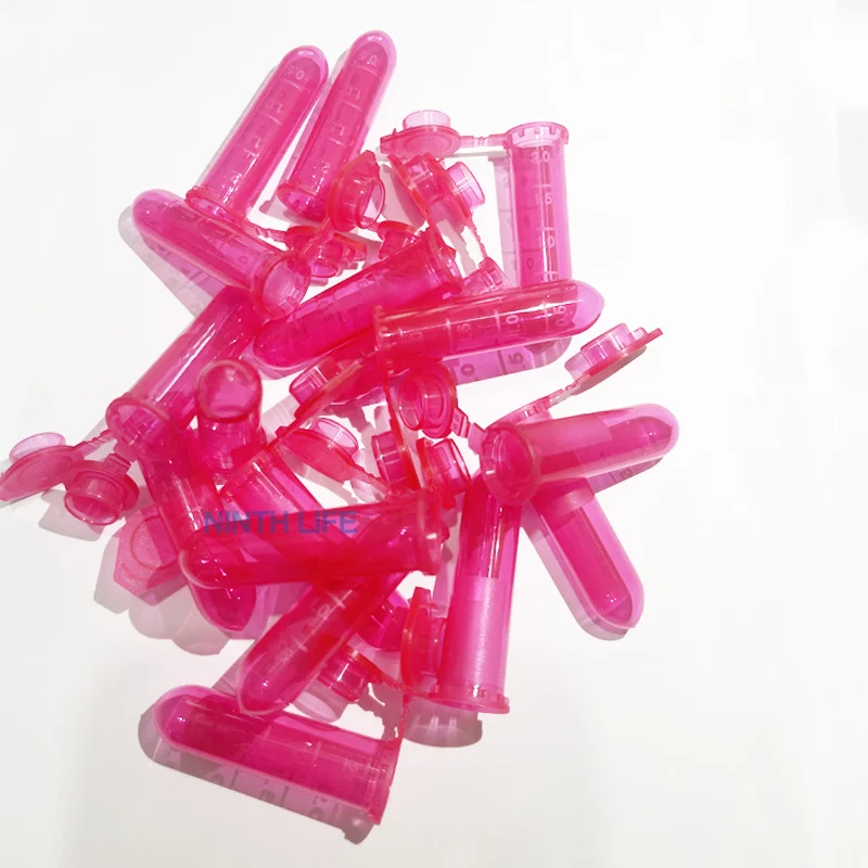 500 Stück, Polypropylen-Mikrozentrifugenröhrchen mit Schnappverschluss, 2 ml Mikro-Reagenzgläser, Mikrotube-Probenfläschchen für das Labor – Detail 9