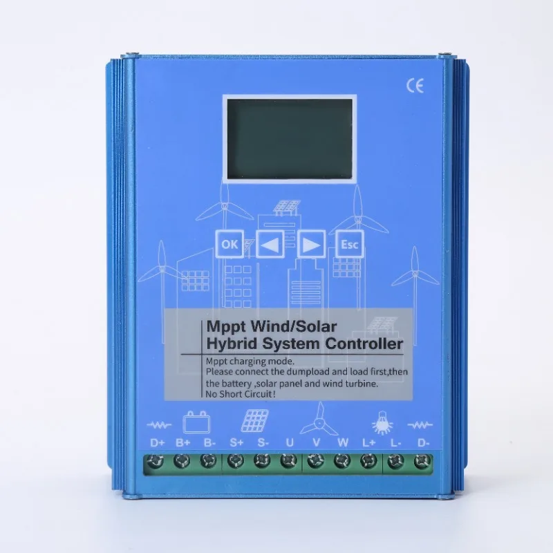 

2021 HECR wind and solar hybrid controller controller MPPT solar regulator charge controller mppt