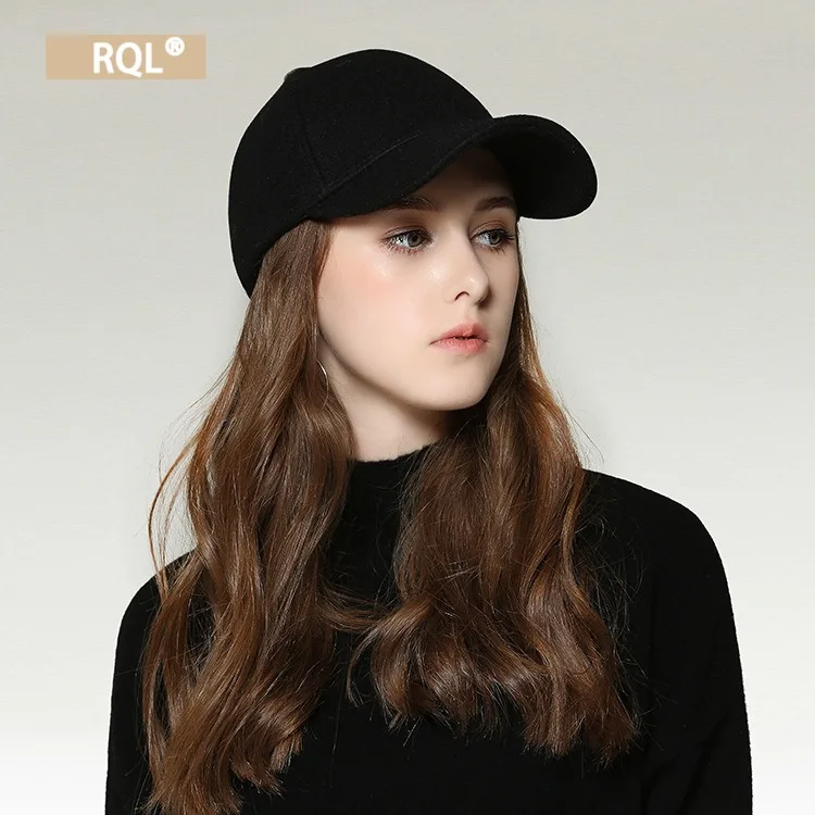 Women Baseball Cap Autumn and Winter Thickened Keep Warm Fashion Trucker Cap Solid Color