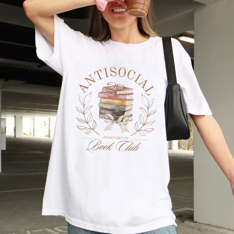 

Футболка с принтом книги любимой, Модный женский топ с коротким рукавом и круглым вырезом, летняя новая футболка