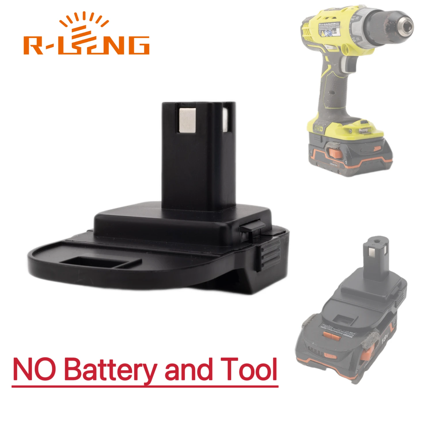 Kabelloser Batterieadapter-Konverter für AEG RIDGID 18V Li-Ionen-Akku, kompatibel mit Ryobi ONE+18V Elektrowerkzeugen (OHNE Akku)