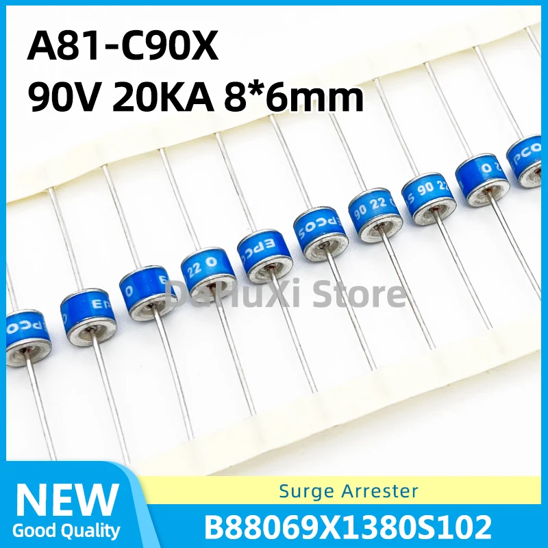 10 Pezzi Originale Epcos Tdk A81-C90X 90V 20Ka 8*6Mm Limitatore Di Sovratensione A81C90X