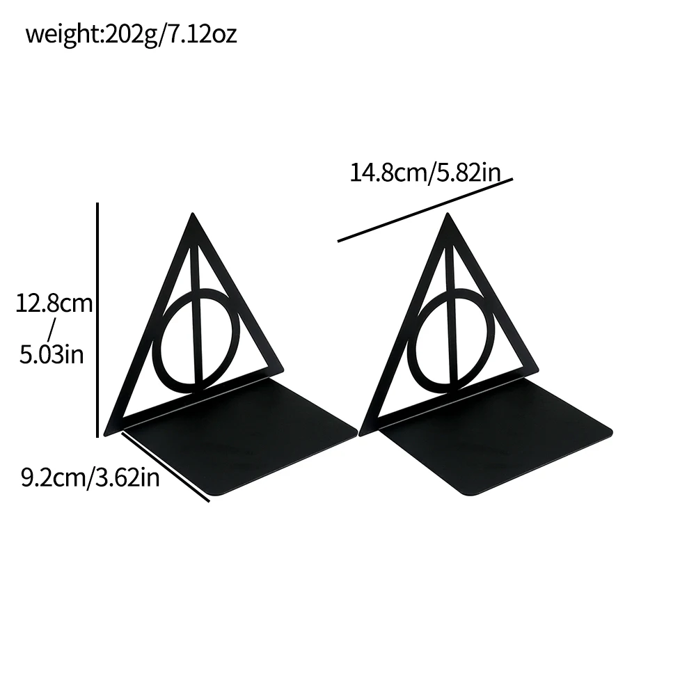 A pair of triangular fixed hollow bookshelf book stands home decorations student book holders office storage supplies