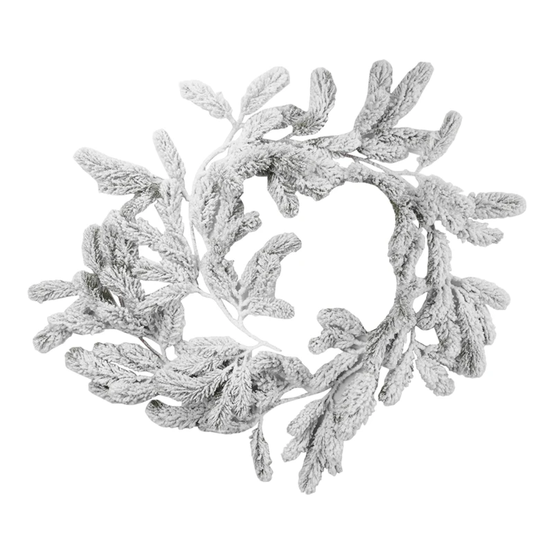 

Длинные искусственные снежные ветви сосны Рождественская гирлянда с украшением для снега с сосновой входной дверью снежные венки