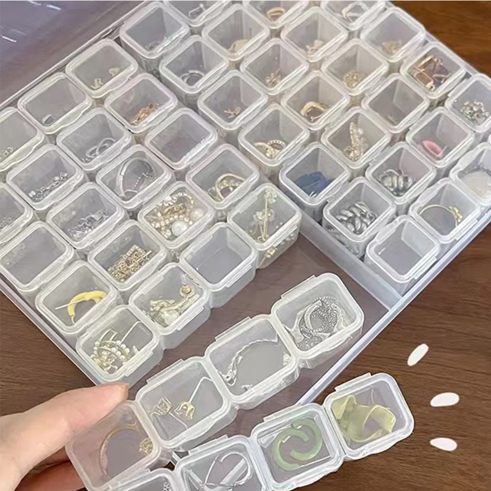 28/56 Girds Plastic Storage Box Jewelry Beads Diamond Painting Nail Art Storage Container Case Storage Box Diamond Painting Storage Box Storage Container Plastic Storage Box Jewelry Box