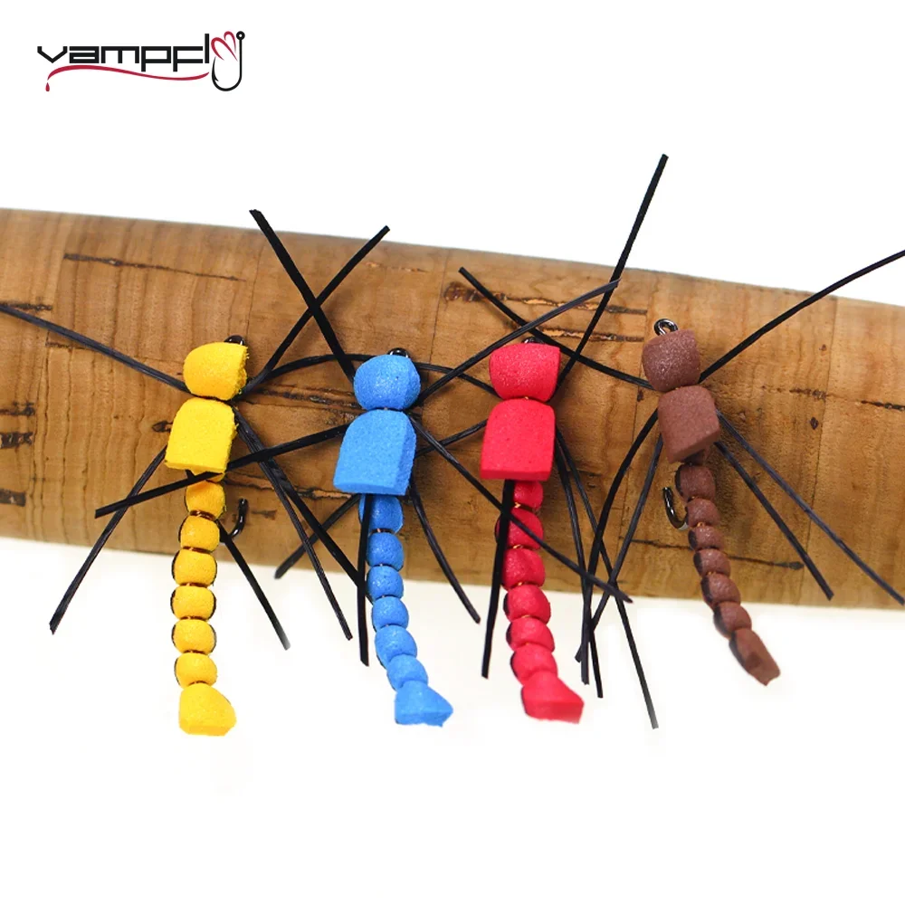 Pesca Con La Mosca Mosche Papà Lungo Gambe Marrone Taglie 4 8, Pacco 6 #110 - Foto 12