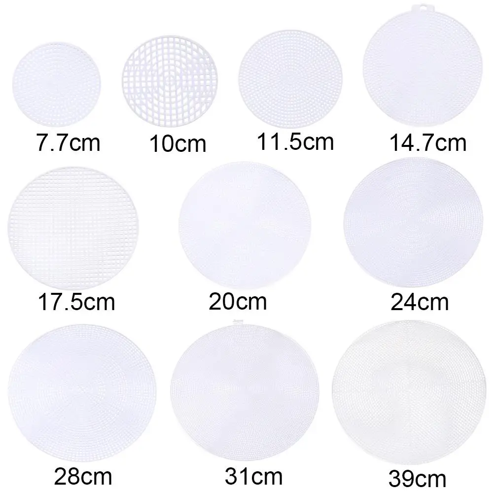White Assistant Accessories for Weaving Bags Knitted Piece Grid Plate Woven Material