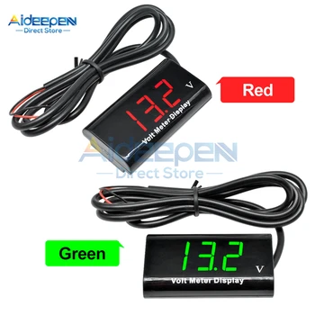 DC 8V-18V 0.56 인치 LED 디지털 방수 전압계 전압 테스터 검출기 전압 계량기, 오토바이 자동차 배터리용