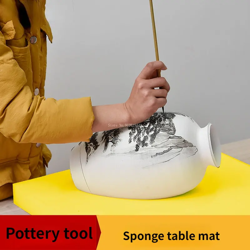 

Инструмент для керамики, толстая губчатая подушка высокой плотности, искусственная заготовка, скульптурный молдинг, коврик для стола, Абсорбирующая губчатая подушка