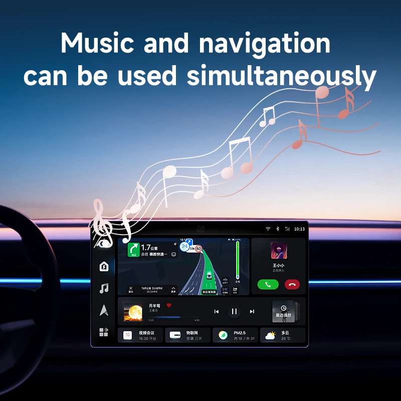 Wireless CarPlay Android iphone Auto Wireless Adapter Smart Mini Box Plug And Play WiFi Fast Connect Universal 2 in 1
