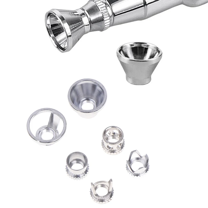 Air Brush Fan Caps 1PC Crown/ Tomahawk/ Hollow Condensing/distance Shape Closed/ Spatter Cap Airbrush Cover Cap Accessory airbrush cap
