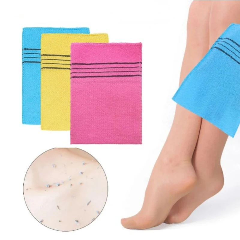 

5\1Pcs Washcloth Body Scrub Shower Towel Exfoliating Bath Gloves Peeling Glove Mitt Bath Brushes Scrub Mitt Cleaning Towels