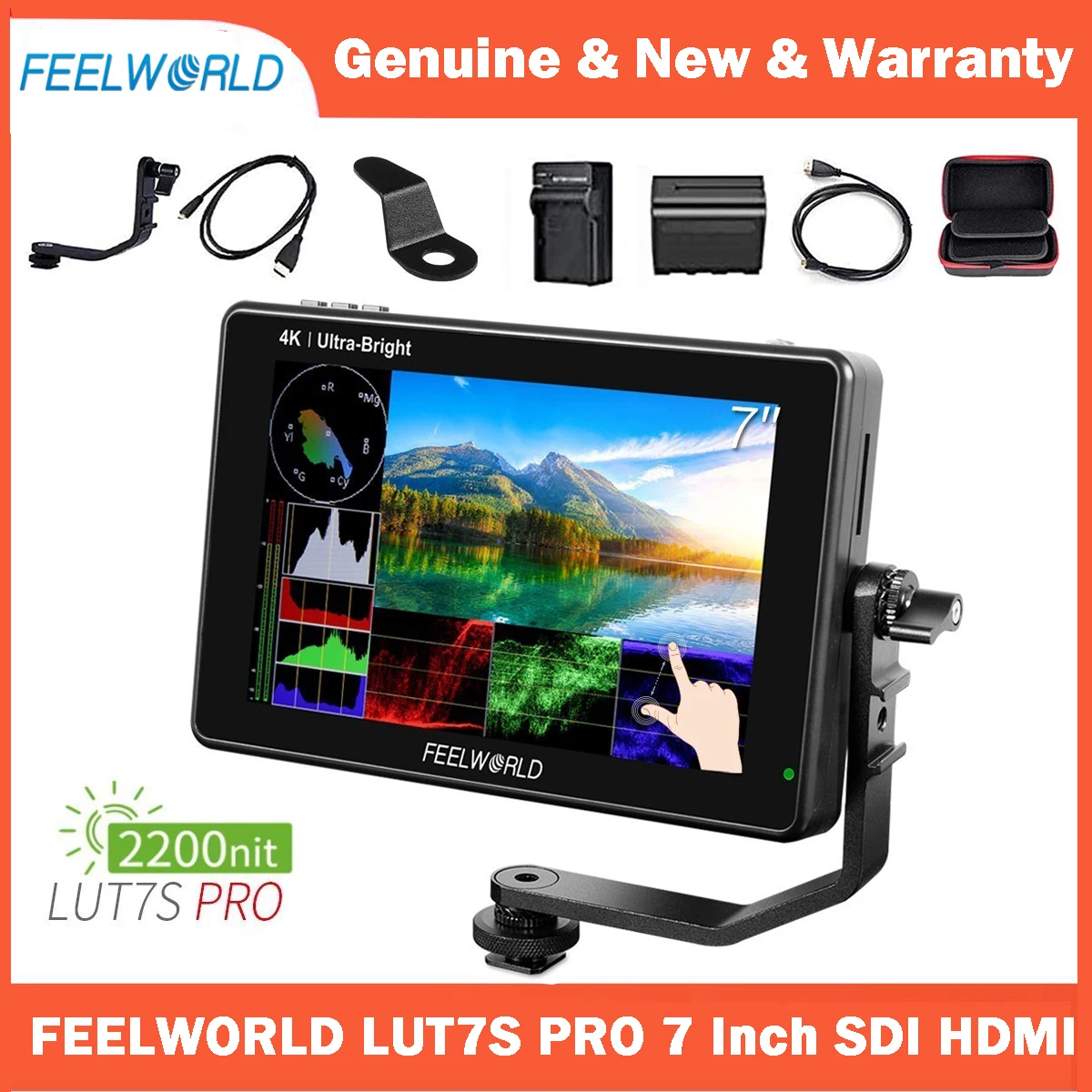 外部モニター Feelworld LUT7 PRO 4k 7インチ Amazon.com : FEELWORLD LUT7 PRO 7 Inch Ultra Bright 2200nits DSLR