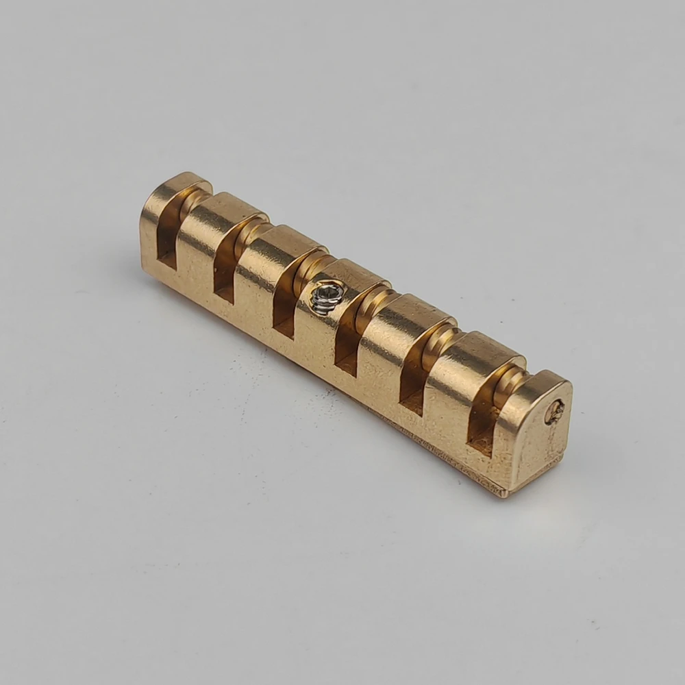 Guyker 43mm Guitar Nut - Pre-Slotted Brass Nuts Replacement Compatible with 6 String Electric Bass Guitar Guyker 43mm Guitar Nut - Pre-Slotted Brass Nuts Replacement Compatible with 6 String Electric Bass Guitar