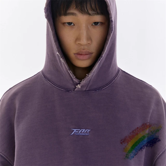 Retro washed hoodie - AliExpress