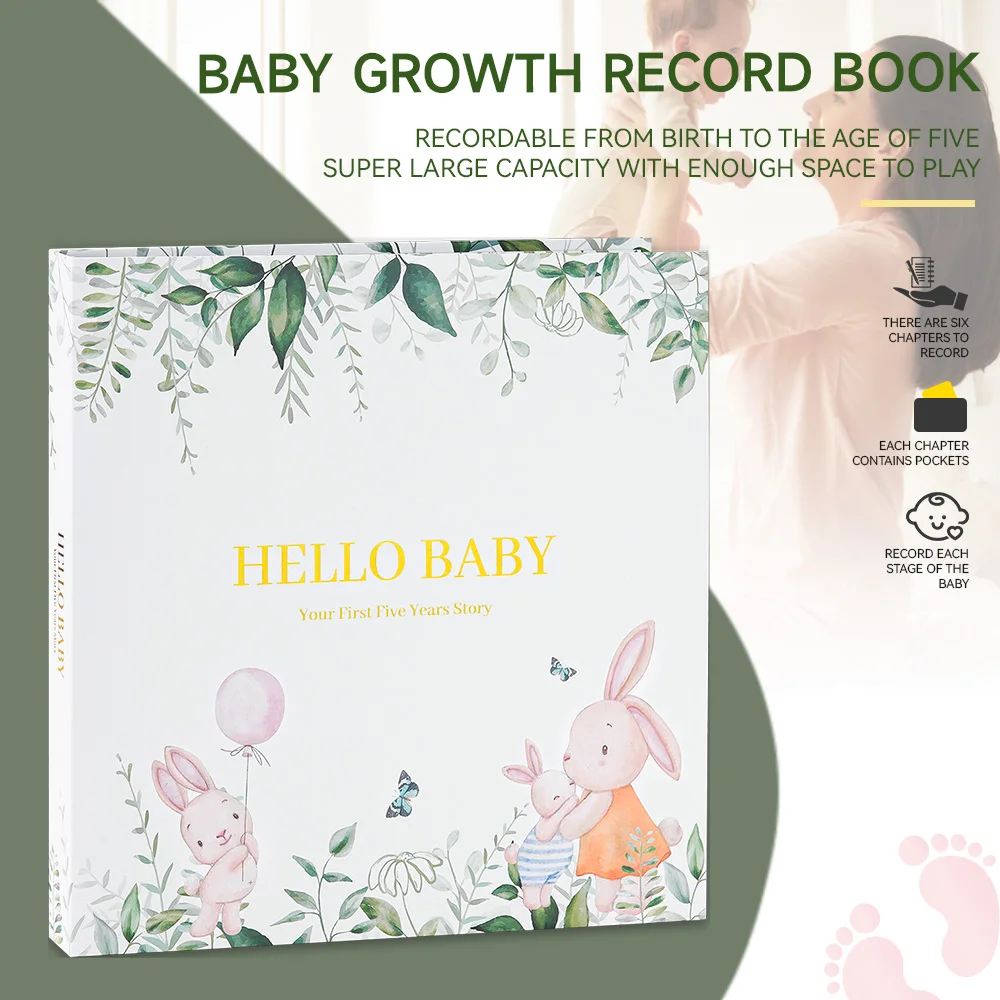 

Baby Memory Book Scrapbook Photo Album Pregnancy Diary Cute Animal Keepsake Record Growth Journal Hand Account For New Parents