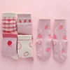 5 Pairs/Lot Kids Soft Cotton Socks Korean Love Heart Flower Print Baby Girl Socks Autumn Winter Warm Children Middle Tube Socks 6