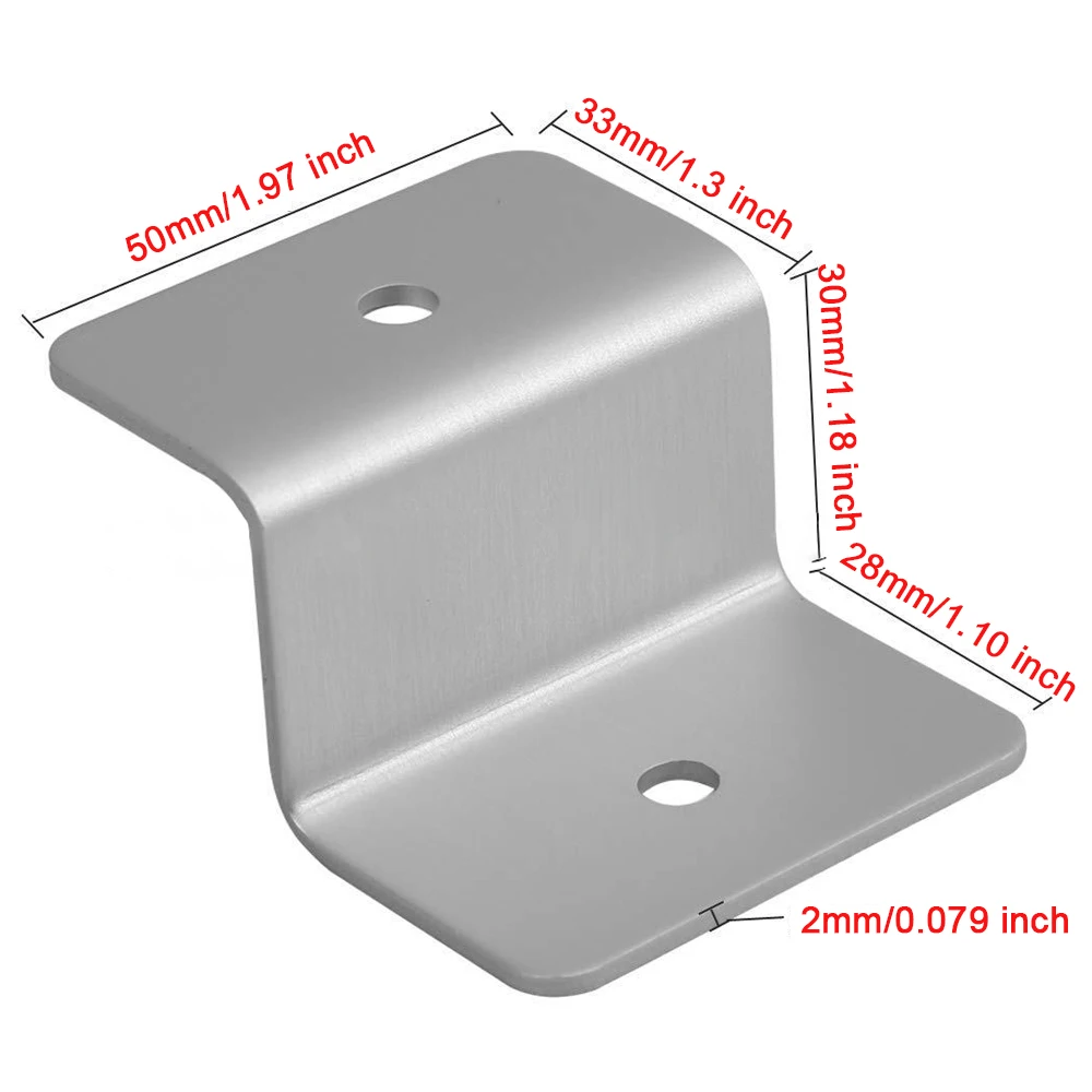 Solar Panel Mounting Set Z Bracket Photovoltaic Panel Bracket Aluminum Solar Roof Fixed For RV Roof Boat Car solar panel mounting set