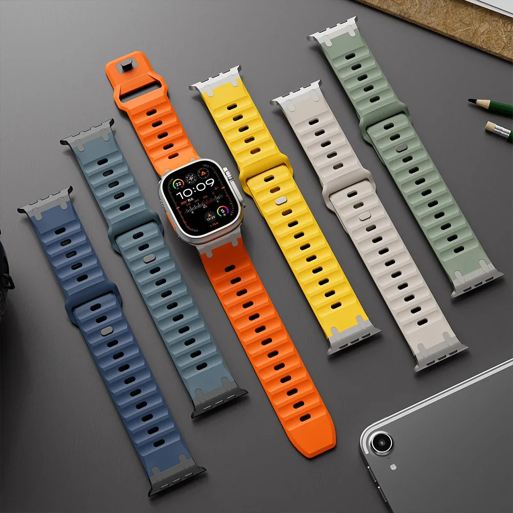 Sport Silicone Strap with Stainless Steel Clasp