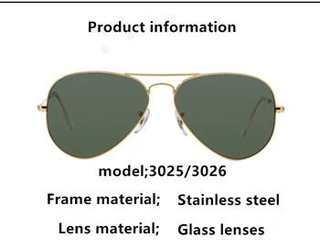Sunglasses rb glass material sunglasses dark green men s and women s anti ultraviolet driving