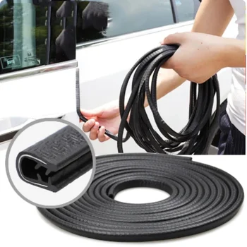 5/10m Car Door Seal Edge Protector Auto Sealing Tape Strips Guard Trim Automobile Door Trunk Stickers Decorative Seal for Cars