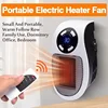 Portable Heater Electric Heater Plug in Wall Room Heater Home Appliance Heating Stove Mini Radiator Remote Hand Warmer Machine