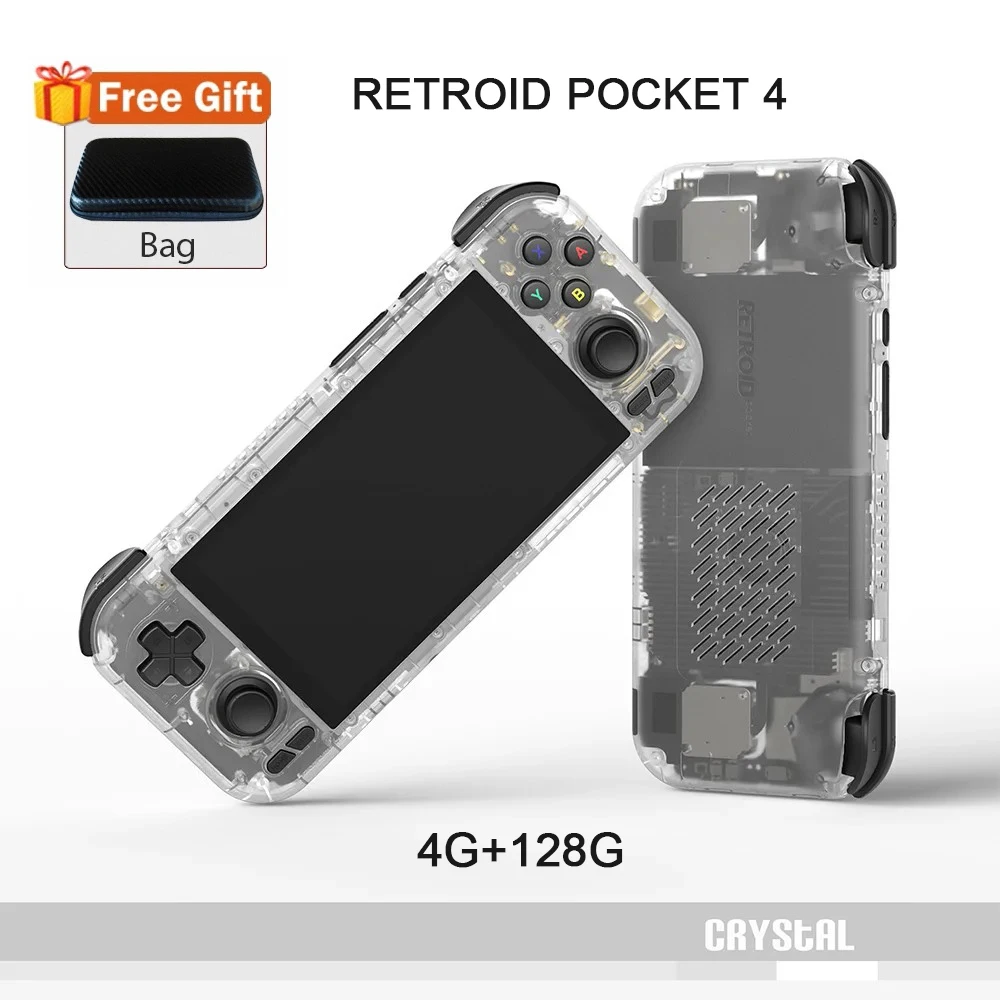 Retroid Pocket 4 ハンドヘルド 4.7 インチ ビデオ ゲーム 4G+
