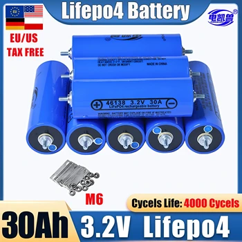 Nuova Batteria LiFePO4 C46 3.2V 30AH 32AH, Cella al Fosfato per Modifiche Fai-da-Te di Batterie per Moto e Auto 12V 24V 48V, 46138