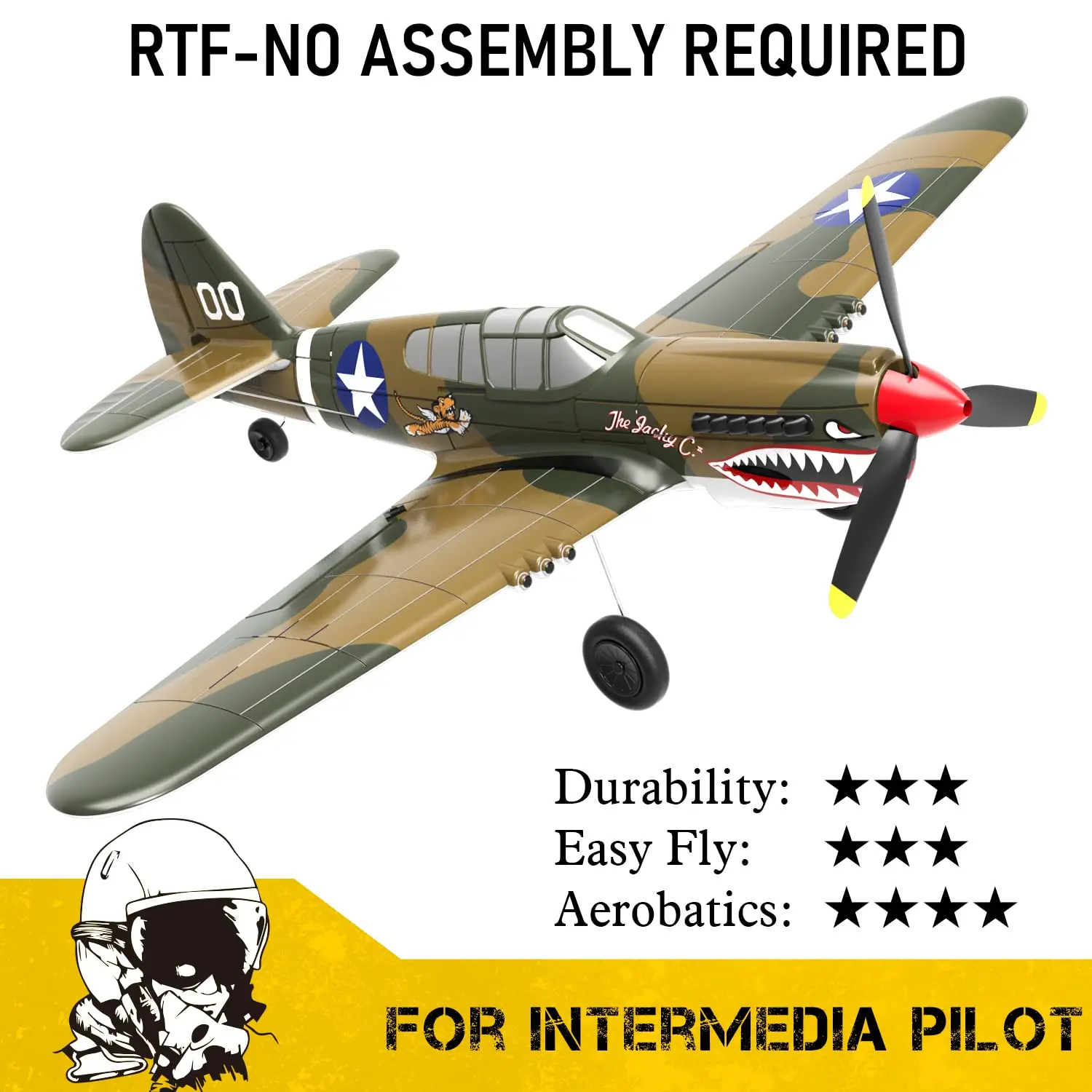 

Самолет Радиоуправляемый P40, 2,4 ГГц, 4 канала, 761-13