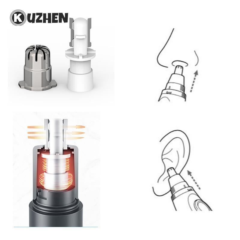 1/2pcs Nose Trimmer Heads Nose Hair Cutter Replacement Head 3-in-1 Shaver Accessories