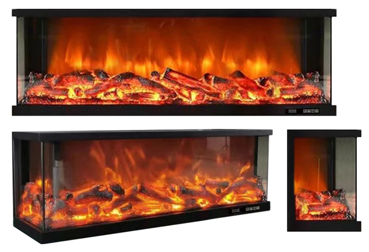 Description Picture 4 of itemNew Arrival Household 1200MM/47inch with Remote and Touch Screen  with Metal Trim Colourful Light 3 Side View  Fireplace