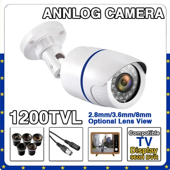 1200TVL HD Analog CCTV Camera with IR Cut Night Vision IP66 Waterproof Outdoor Mini Security Camera CVBS Output Compatible with 1