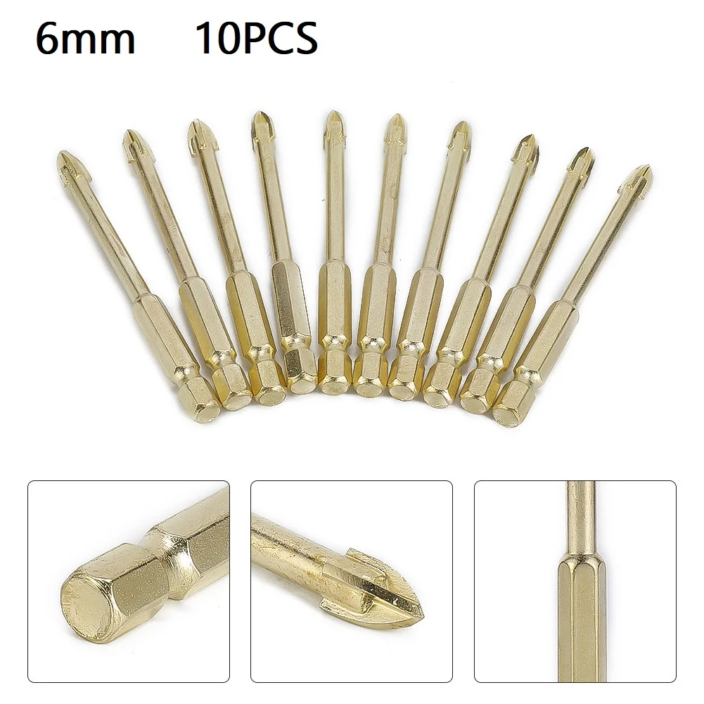 

2021 New Best Top-quality Ceramic For Glass Granite Marble Multi-Material Porcelain Tile Drill Bits Set 10pcs 6mm