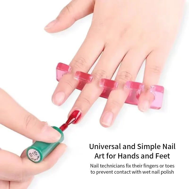 Soft Silicone Finger Toe Separator 6 Colors Flexible Finger Toe Spacers for Nail Polish Pedicure Tools 2pcs (1pair) toe separators