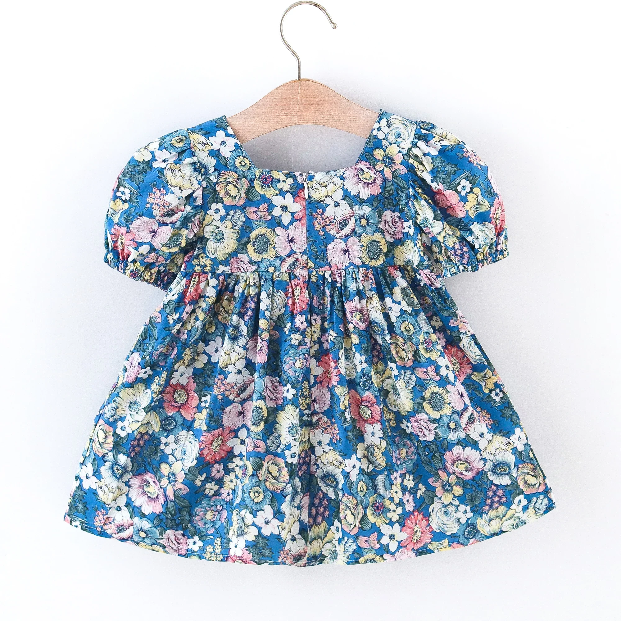 Baby Girl Dresses Summer Bow Floral Short Sleeve Girls Princess Dresses Cute Girls Beach girls dress baby girl dress