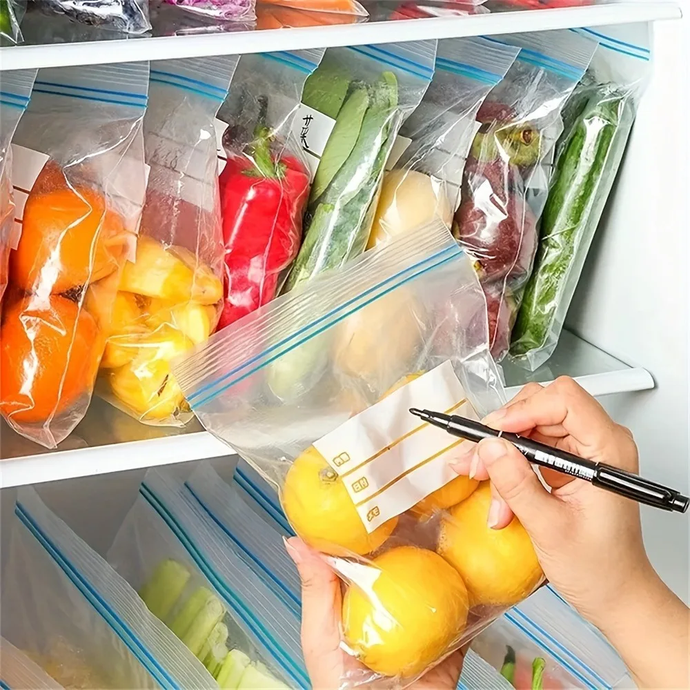 1pc Sealed Bag Storage Bag Refrigerator Food Special Preservation Food Sealed Storage Self Sealing Double Seal