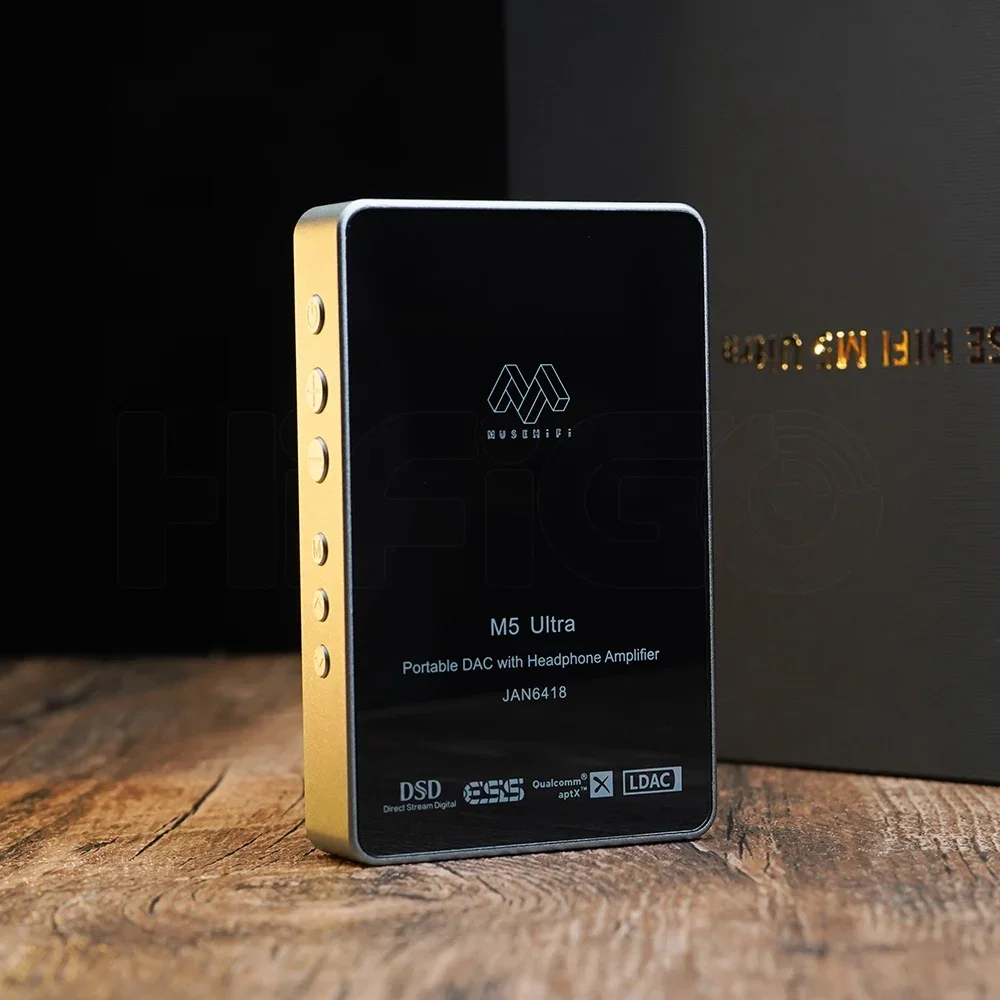 Musehifi M5 Ultra Hi-Res Portable Bluetooth USB DAC & AMP ES9038Q2M Chipset Vacuum Tubes Display Screen Headphone Amplifier headphone amplifier portable dac amplifier