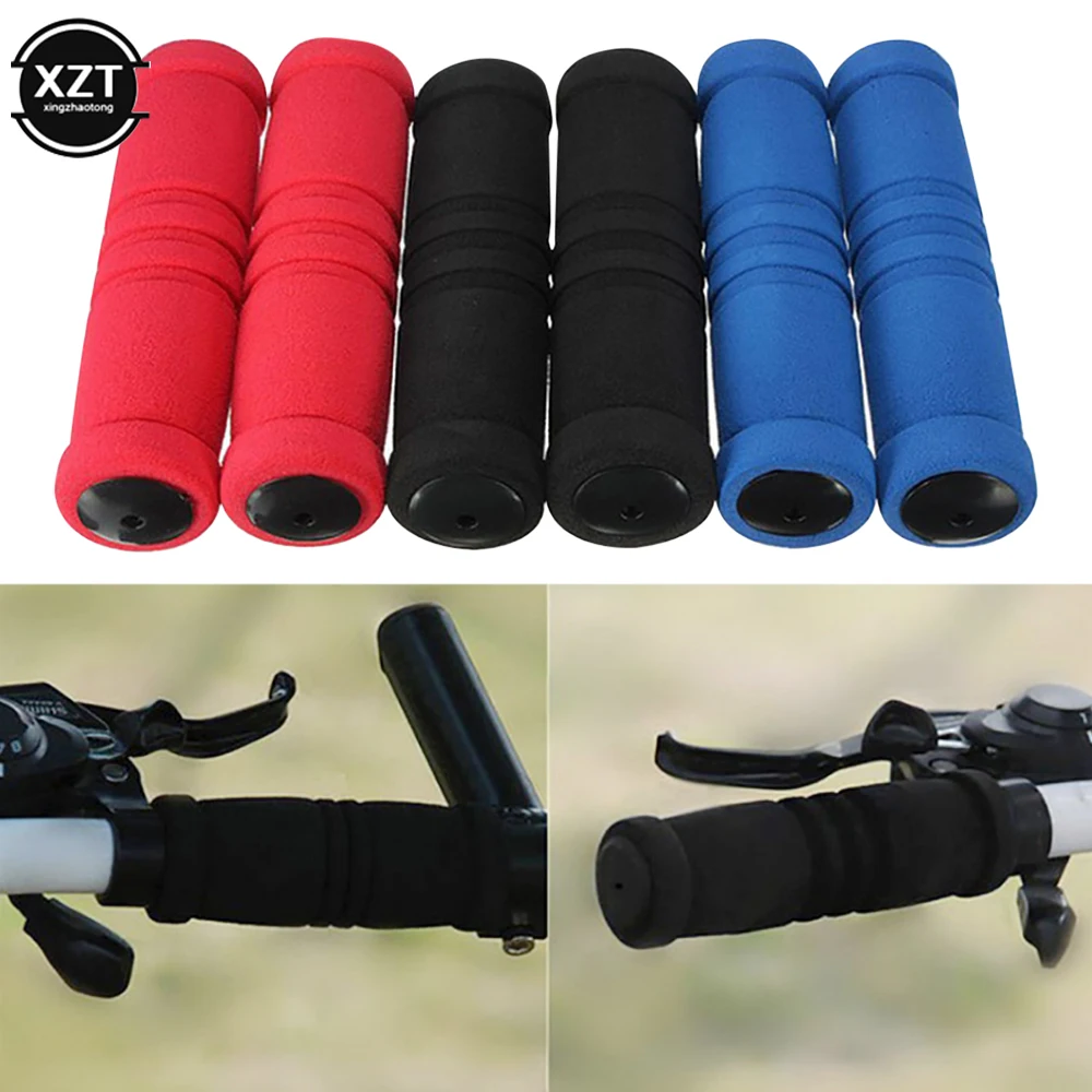 

2Pc/1pair Bicycle Grips Motorcycle Bicycles Handlebar Handle Bar Foam Sponge Cover Non-slip Shock Absorbing Cycling Accessories