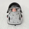 Newborn Baby Blanket 0-3Months Sleeping On Basket Stroller Car Seats Outside Travel Portable Windproof Warm Swaddle Wrap Hooded 4