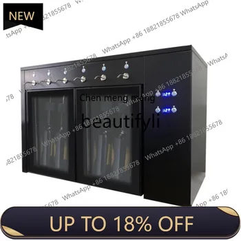 Z189 Custom Red Wine Refrigerated Dispenser with Nitrogen Cooling for 6 Bottles