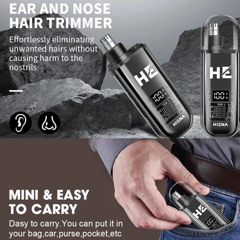 Nose hair trimmer Electric Nose hair Trimmer razor men Mini Pocket Hair cutting machine Wet and Dry haircut Cordless Beard Trimmer Eyebrow shaver