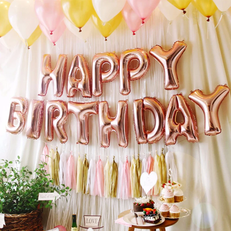 40 Pollici Rosso Oro Rosa Argento Stagnola Lettera Alfabeto Palloncini Matrimonio Buon Compleanno Decorazione Festa Bambini Baby Shower Forniture