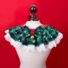 Cute Lace Pet Christmas Bow Bib Drool Scarf Christmas Pet Drool Bib Collar Cat Dog Decorative Bow Tie 5