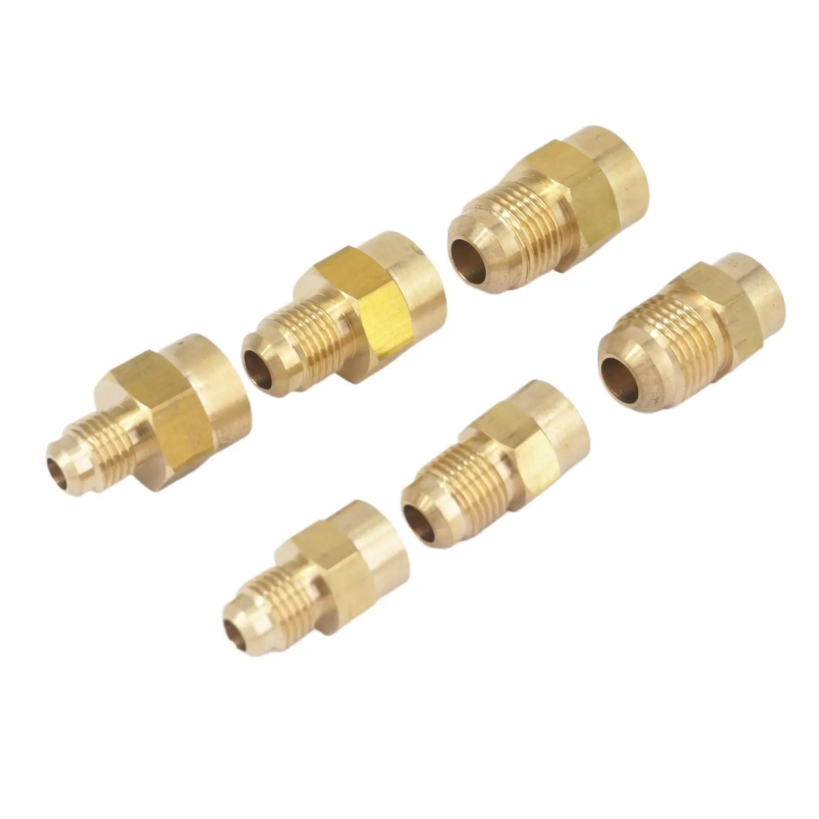 Pipe Fitting Water Pipe Fitting Hose Pipe Fitting Flare Thread 7/16" 5/8" 1/2" UNF Male x 1/8" 1/4" 3/8" NPT Female Brass SAE 45 Degree Pipe Connector Fitting Adapters