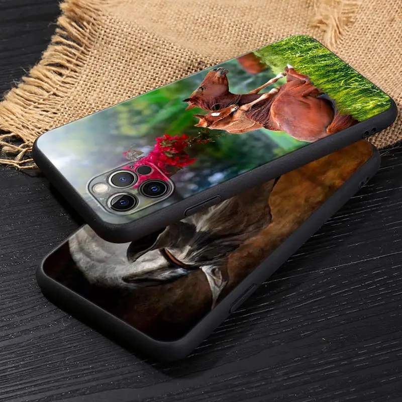 Galloping Horse Design Soft Phone Case Cover