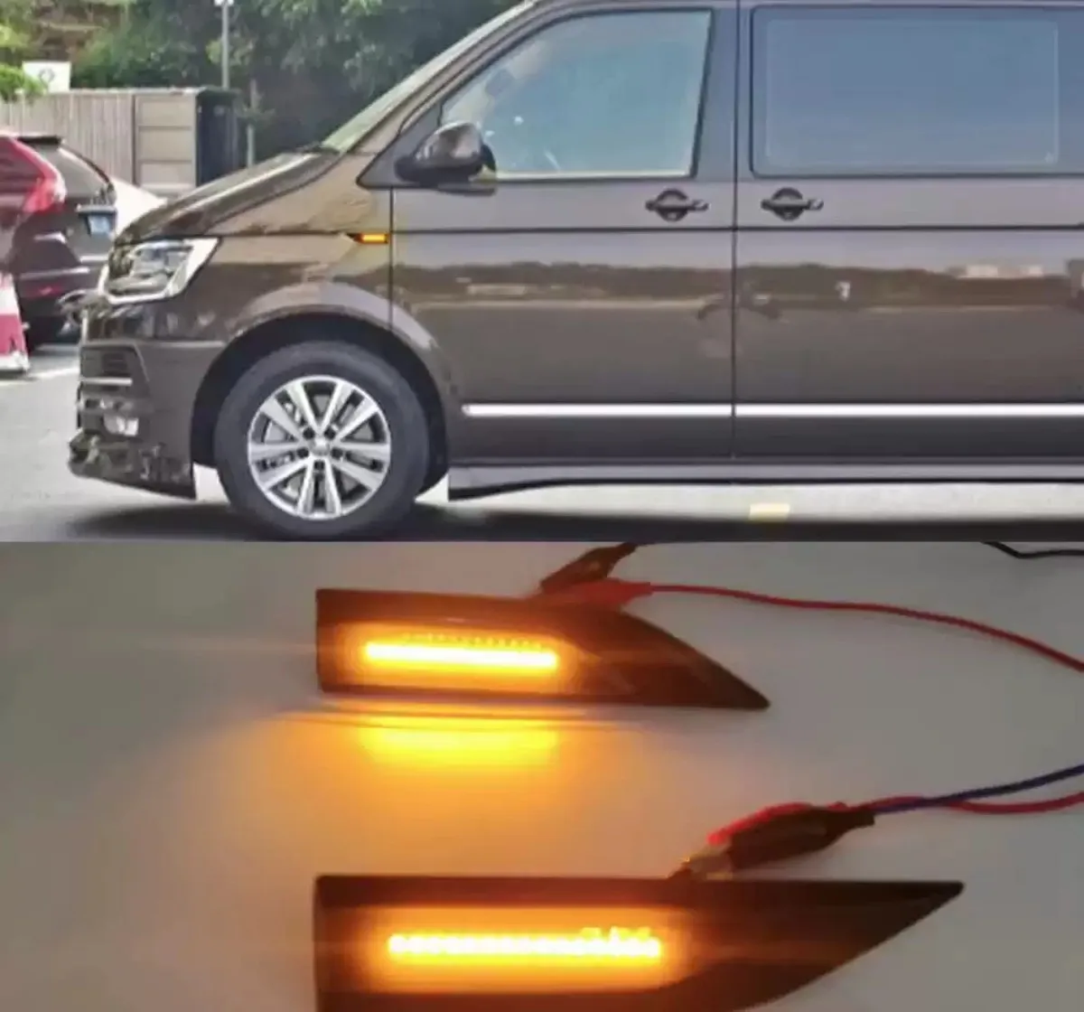 

Автомобильный фонарь с боковыми крыльями, лампа указателя поворота для Volkswagen vw T6 Caravelle Multivan