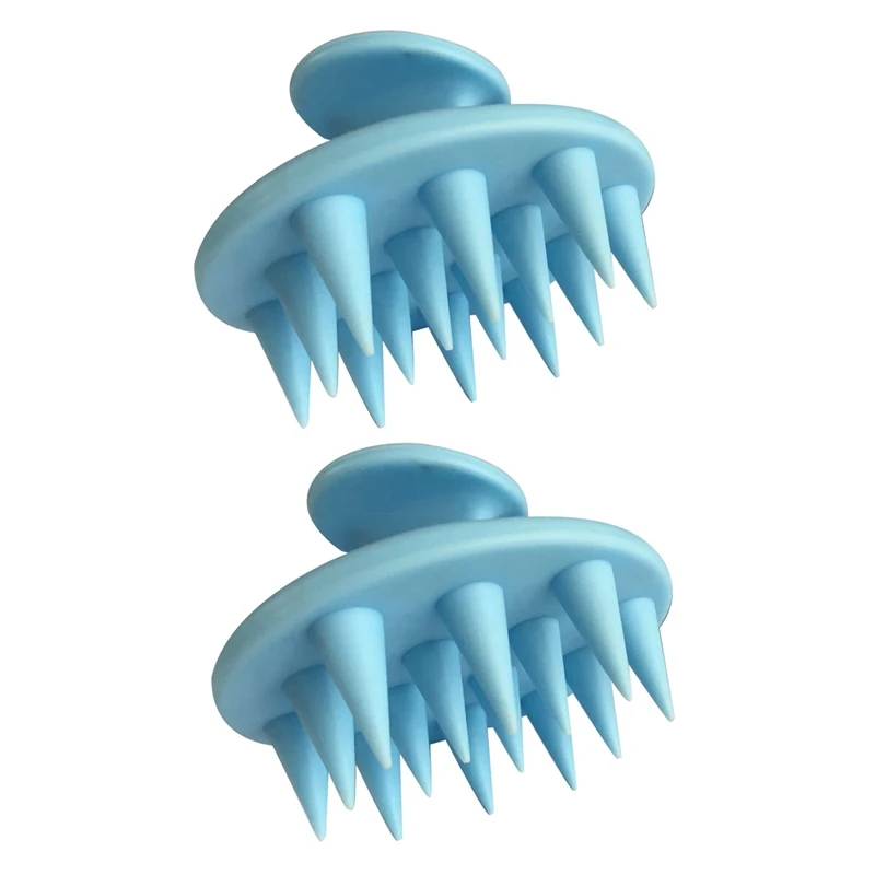 

2X Scalp Massager Shampoo Brush, Scalp Care Brush Blue