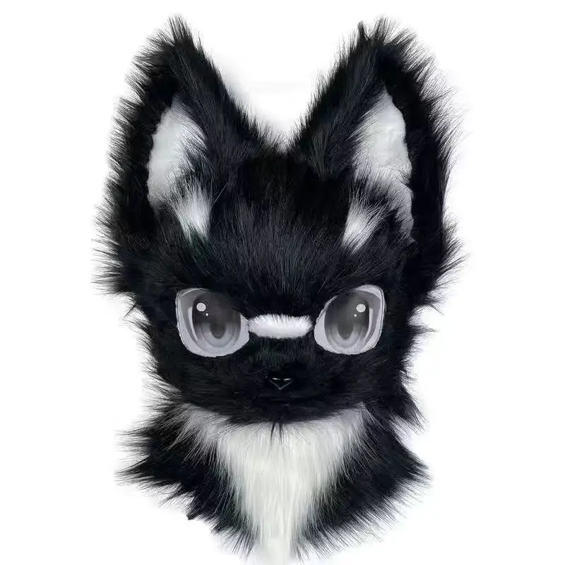 Fursuits Animal Head Costume Cat Furry Head Kigurumi Cute Dog Costume Halloween Cosplay Performance Props Kids gift