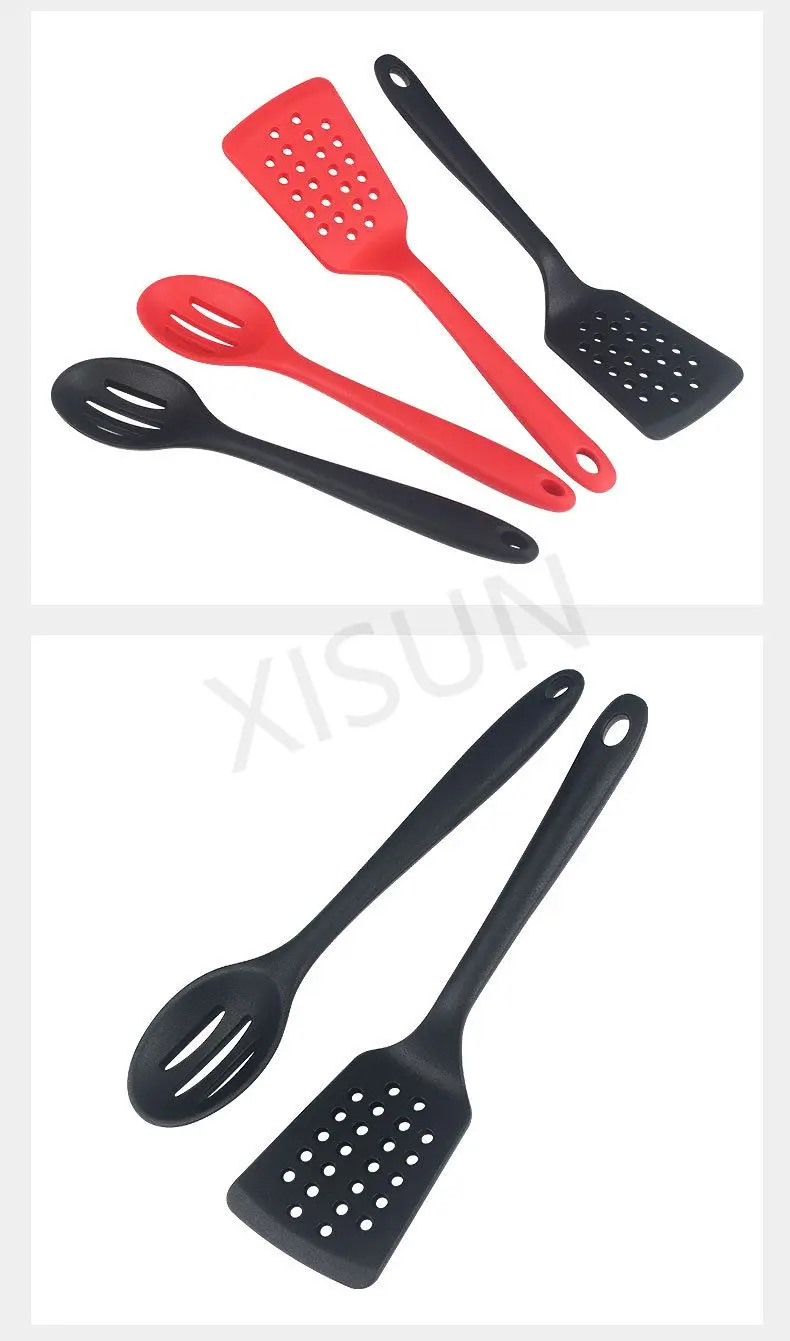Description Picture 6 of itemHigh Quality Utensils Set of 2pcs Nonstick Heat Resistant Cookware for Cooking & Serving Silicone Spatula Set