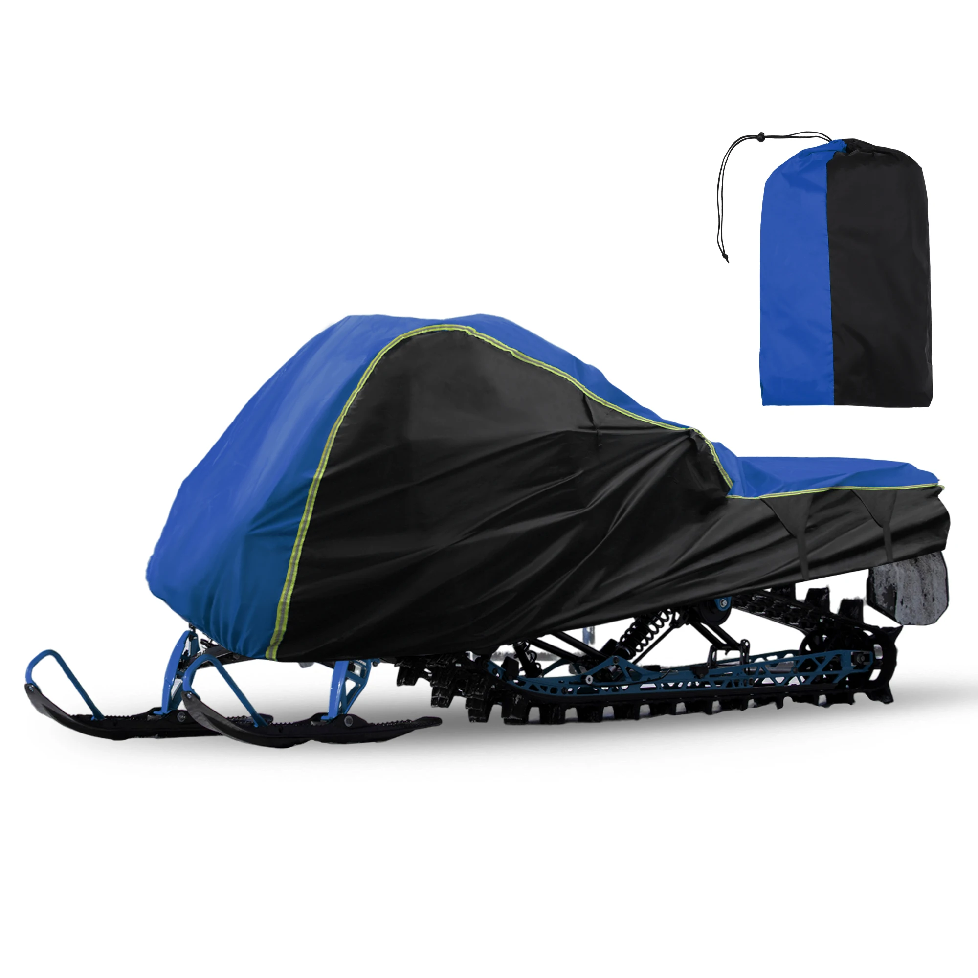 uxcell-290x130x122cm-snowmobile-cover-indoor-outdoor-waterproof-trailerable-snowsled-cover-snowshield-ski-cover-black-blue